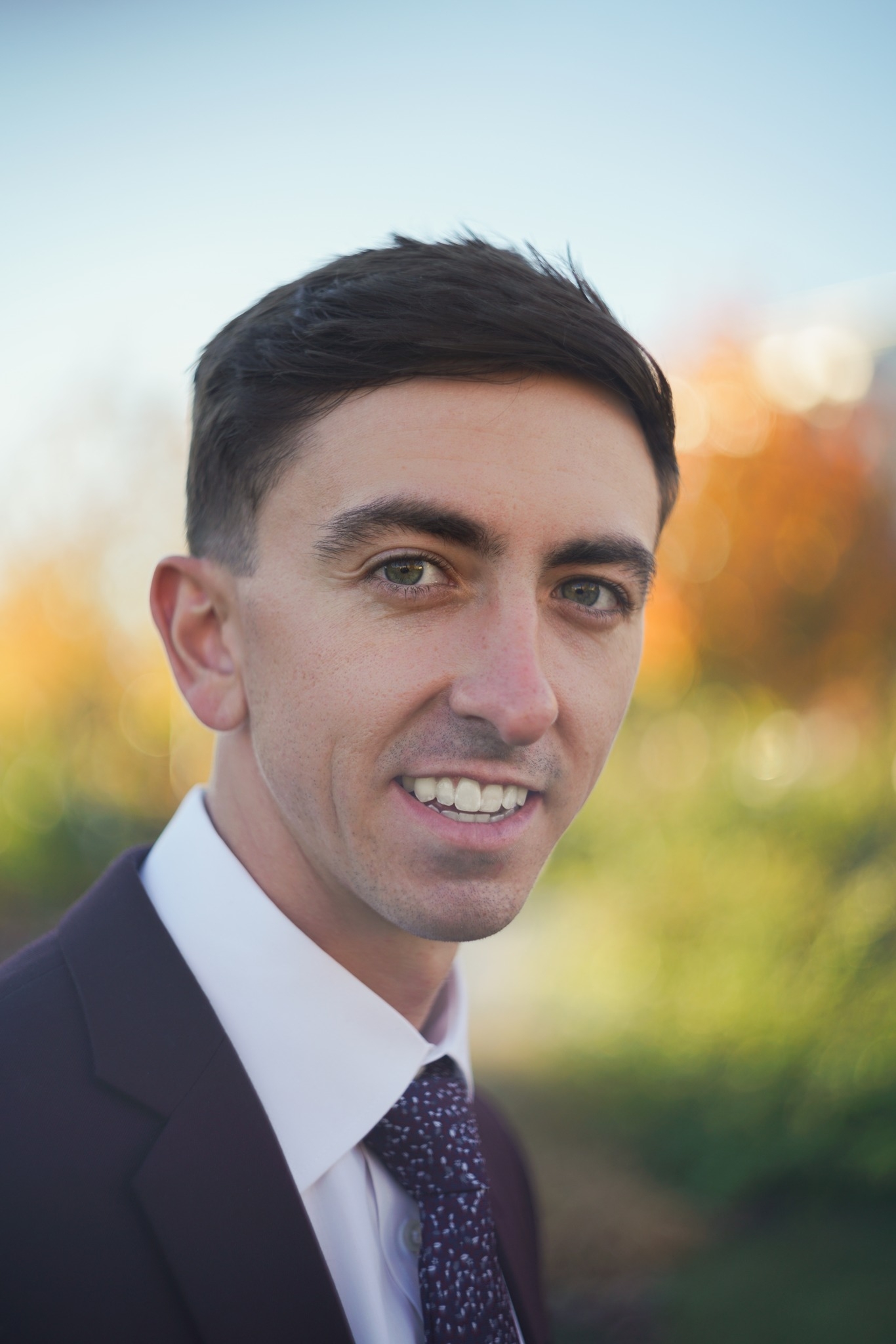 A candid outdoor portrait captured by N.B. Dobbins Photography